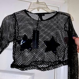 Dollskill Fishnet Long Sleeve